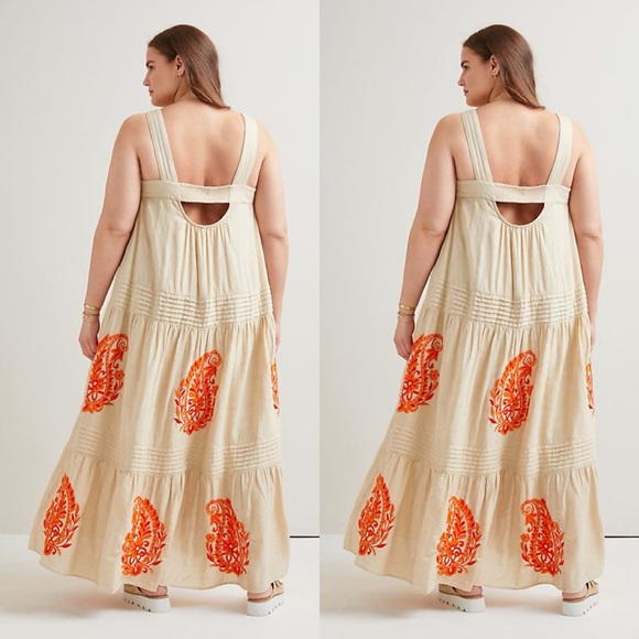Anthropologie Felicity Embroidered Maxi Dress - Picture 6 of 10